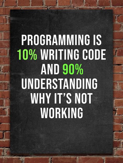 'Programmer Funny Quote' Poster, picture, metal print, paint by ...