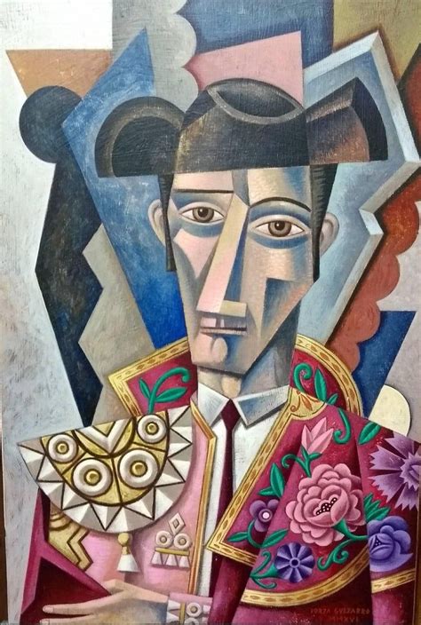 Borja Guijarro - El Maestro original cubism painting Contemporary Art ...