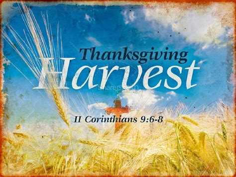 Thanksgiving Harvest Sermon PowerPoint | Clover Media