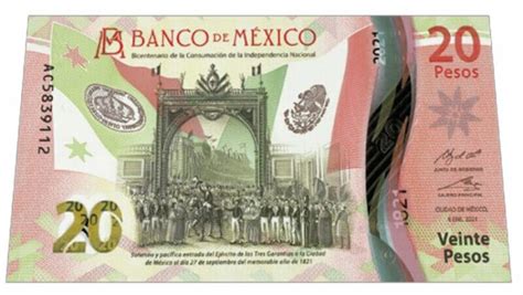 New 20-peso bill commemorates Mexico's independence