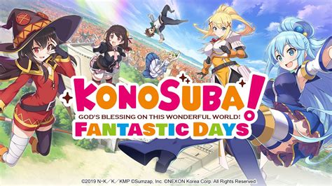 KonoSuba Fantastic Days ya tiene fecha de lanzamiento en Occidente