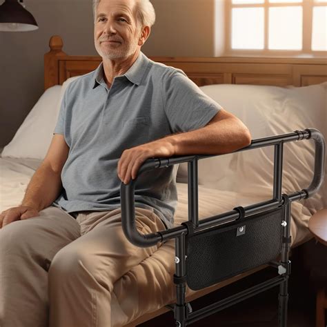 2023 New Bed Rails for Elderly Adults - Upgraded Adjustable Heights ...