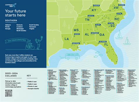 Southern Regional Map | Order Common App