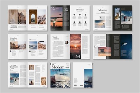 Travel Magazine Template - Design Template Place