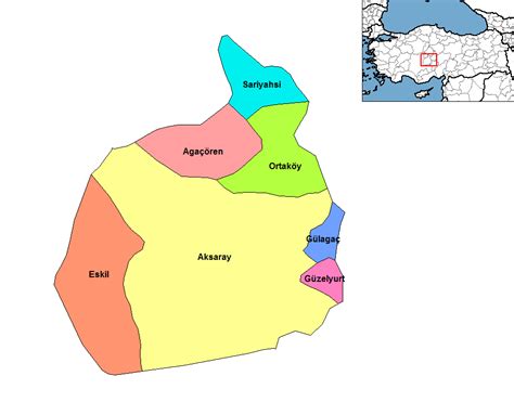 Aksaray Map - Turkey