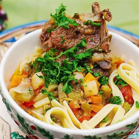 Lagman Recipe - One-Pot Lamb and Vegetable Noodle Stew - Julia's Album ...