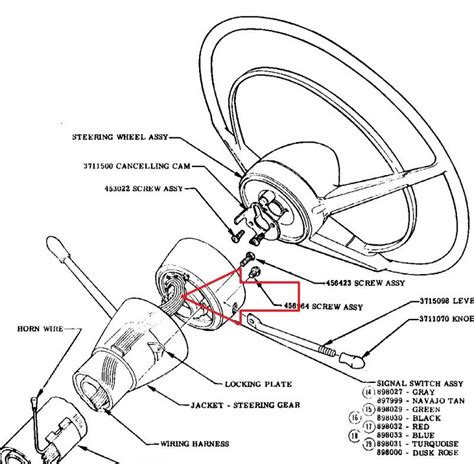 1955-57 Chevy Turn Signal Switch With Wiring - Image 2