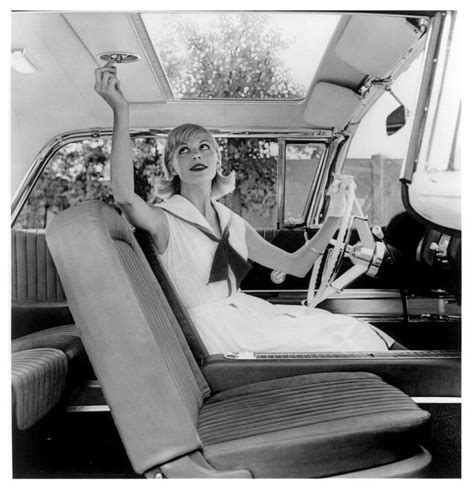 Interior of 1960 t bird with sliding panel (sunroof) option | Thunderbird car, Vintage pinup ...