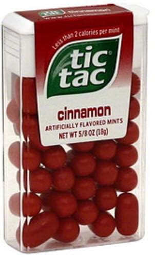 Tic Tac Cinnamon Mints - 0.63 oz, Nutrition Information | Innit