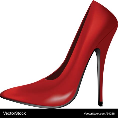 Red shoe Royalty Free Vector Image - VectorStock