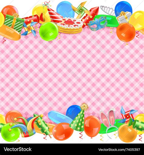 Celebration border Royalty Free Vector Image - VectorStock