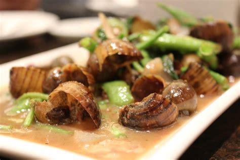 Ginataang Kuhol (Escargot in Coconut Milk) Recipe - LasangRecipes