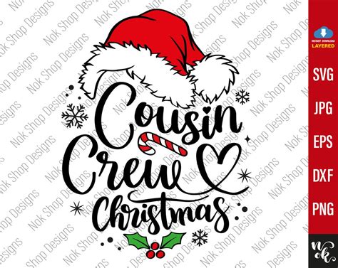 Christmas Cousin Crew Svg, Cousin Crew Png, Christmas Svg Cut Files for ...