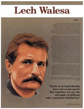 Lech Walesa (born 1943) - trade union activist, politician, Nobel Peace Prize winner in 1983.In ...