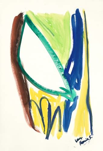 1996 - 'On Bernie', gouache no. 6.116, colorful watercolor… | Flickr