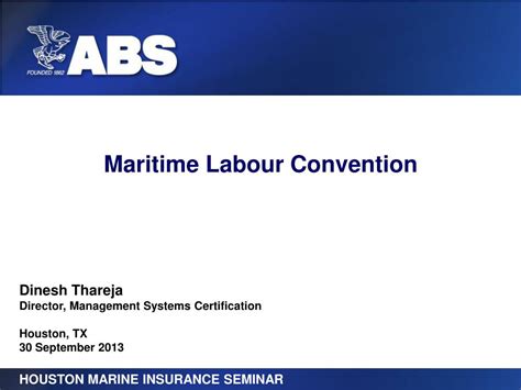 PPT - Maritime Labour Convention PowerPoint Presentation, free download ...