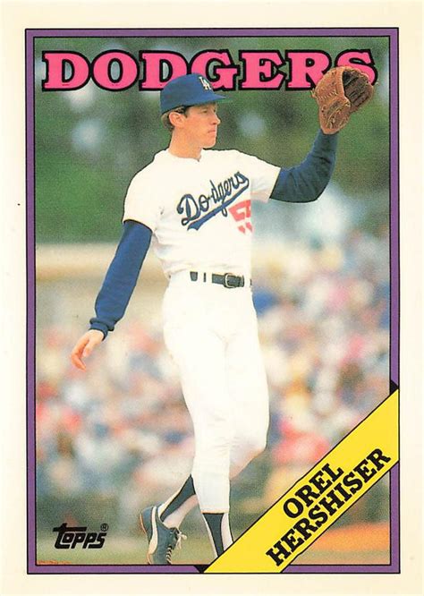 1988 Topps - Collector's Edition (Tiffany) #40 Orel Hershiser | Trading ...