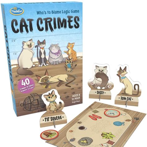 Cat Crimes: The Who’s to Blame Logic Game by ThinkFun - All About Fun ...