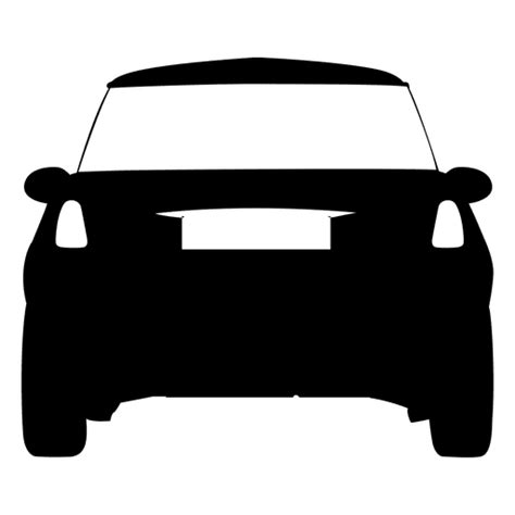 City Car Rear View Silhouette PNG & SVG Design For T-Shirts