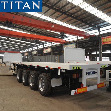 TITAN VEHICLE is a producer in CHINA for 4 axles flatbed semi-trailer ...