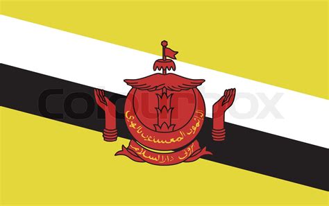 Brunei Darussalam Flag vector | Stock vector | Colourbox