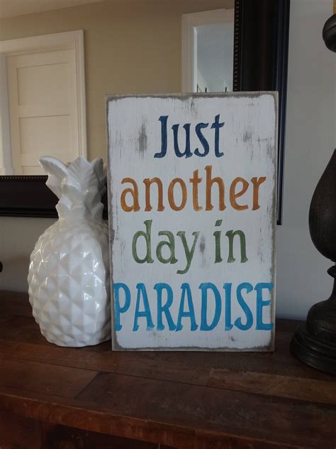 Paradise sign. Paradise wood sign/ Paradise sign/ Beach sign/ | Etsy