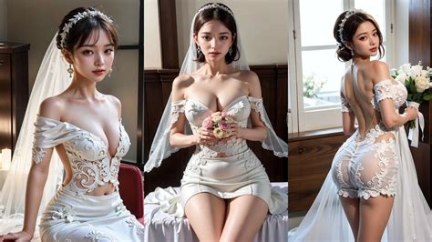 [4K/Ai LookBook] Wedding Dress LookBook, Sexy Bride / 웨딩드레스 룩북 / vertical lookbook,垂直ルックブック,세로 ...