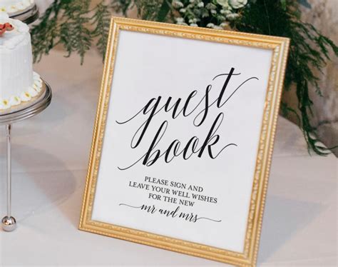 Guest Book Sign, Guest Book Wedding, Guest Book Ideas, Wedding Printable, Wedding Template, PDF ...