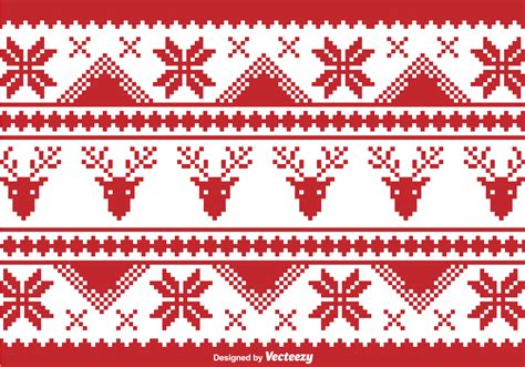 Christmas traditional pixel border 99137 Vector Art at Vecteezy