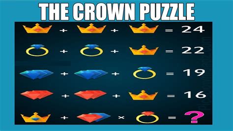 The Crown Puzzle - Only For Genius - YouTube