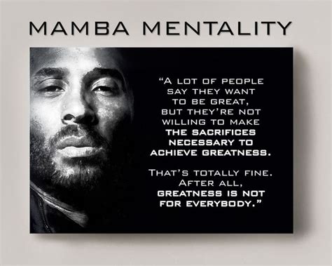 Mamba Mentality Poster Black Mamba Kobe Poster Mamba - Etsy | Mental quotes, Motivational quotes ...