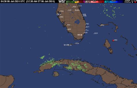 Key West Florida Rainfall Radar loop