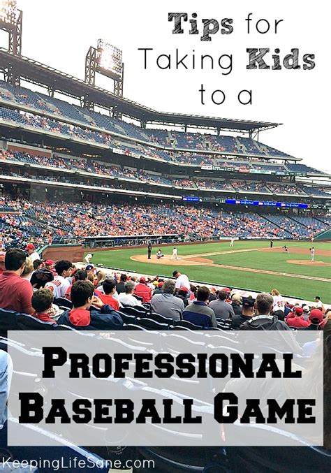 Tips for taking your kids to a professional baseball game - Keeping ...