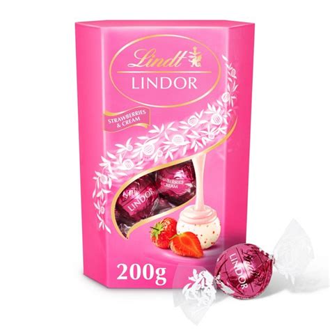 Lindt Lindor Strawberries & Cream | Ocado