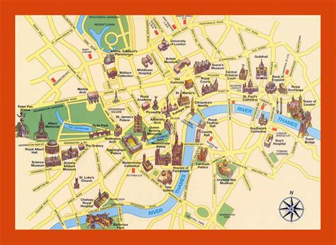 City Center London Map - Gillan Dianemarie