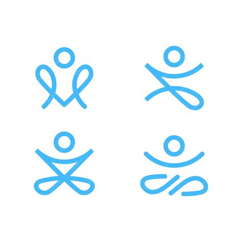 Premium Vector | Yoga people abstract logo icon. spa balance creative vector illustration.