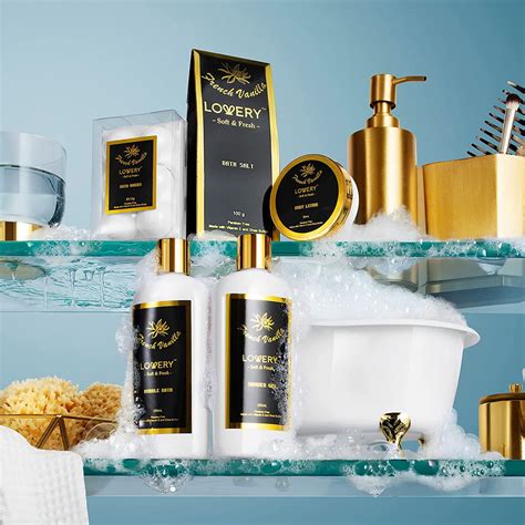 All-Occasion Bath Gift Set: Luxurious French Vanilla Aromatherapy Spa Collection – Lovery