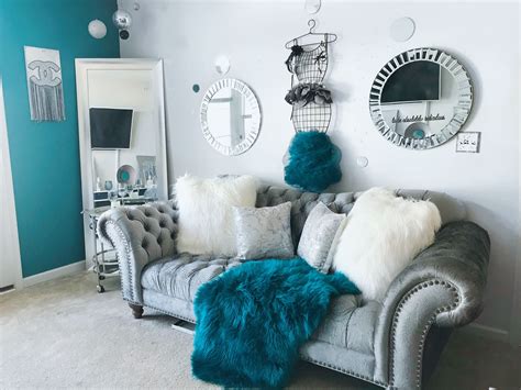 Gray And Teal Living Room Decor | house designs ideas