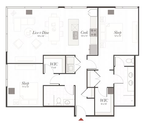 X2 - 2 Bedroom Apartment Cincinnati | Encore Apartments