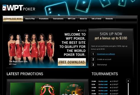 WPT Poker - $100 Sign-Up Bonus - WPTPoker.com