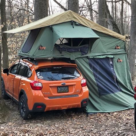 @crosstrek_tent_living | Subaru cars, Car camping, Motorcycle camping gear