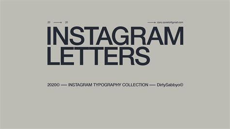 INSTAGRAM LETTERS© 2020 Vol.1 on Behance