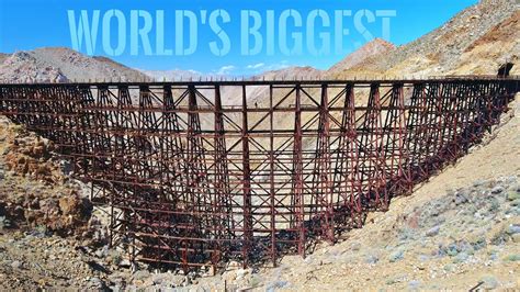 World's Biggest Wooden Train Bridge! - YouTube