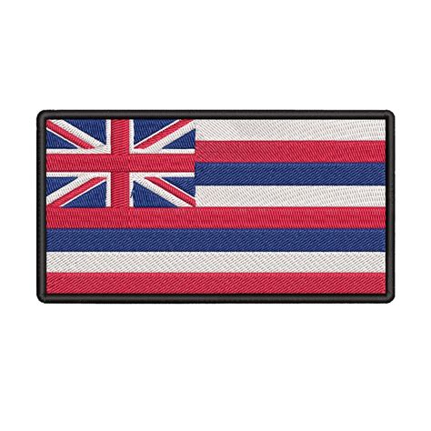 Hawaii State Flag Patch Embroidered Iron-on Souvenir Embroidery ...