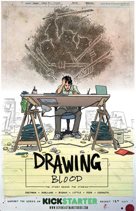 Kevin Eastman is Kickstarting a semi-autobiographical comic called DRAWING BLOOD