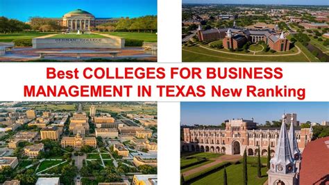 Best COLLEGES FOR BUSINESS MANAGEMENT IN TEXAS New Ranking - YouTube