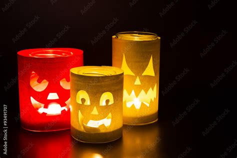 Funny jack-o-lanterns Stock Photo | Adobe Stock