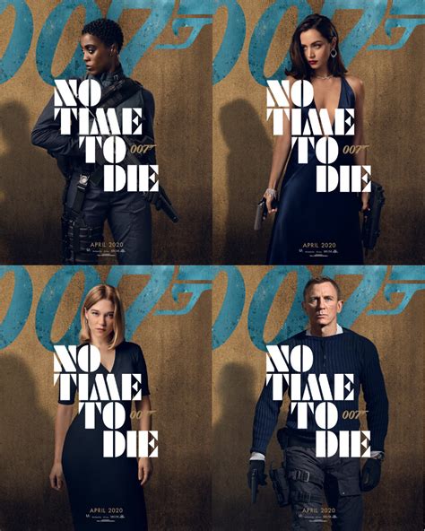 Six No Time To Die (2020) character posters revealed