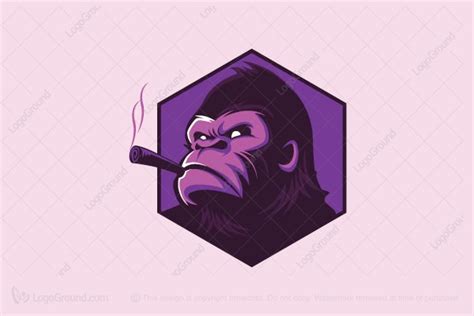 Monkey Smoking Svg