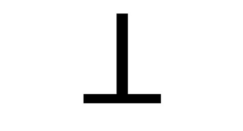 ⊥ Perpendicular symbol – Psfont tk